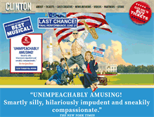 Tablet Screenshot of clintonthemusical.com